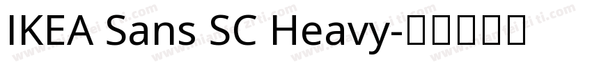 IKEA Sans SC Heavy字体转换